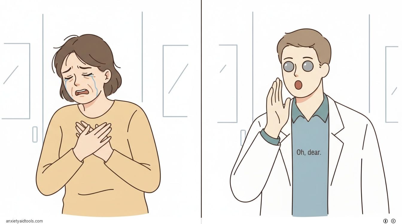 A person with sympathetic facial features but cold, stone-like eyes.