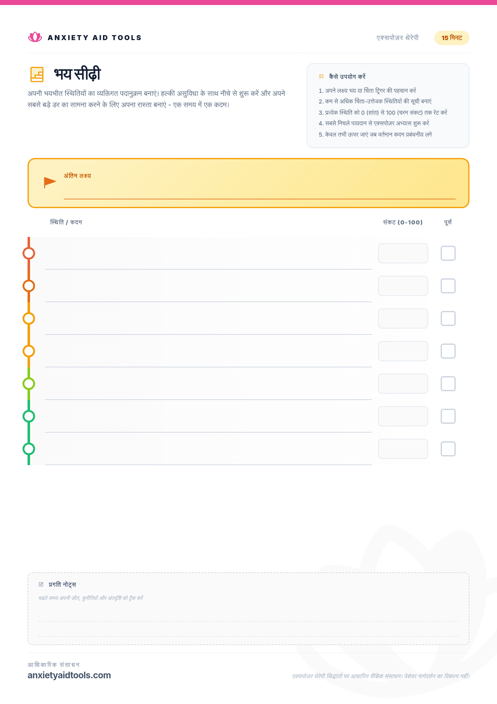 भय सीढ़ी